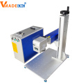 20W fiber laser marking machine cabinet for metal jewelry rings plastic dog tag key chains pen